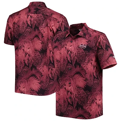Tommy Bahama Mississippi State Bulldogs Coast Luminescent Fronds IslandZone Button-Up Camp Shirt