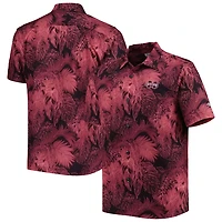 Tommy Bahama Mississippi State Bulldogs Coast Luminescent Fronds IslandZone Button-Up Camp Shirt