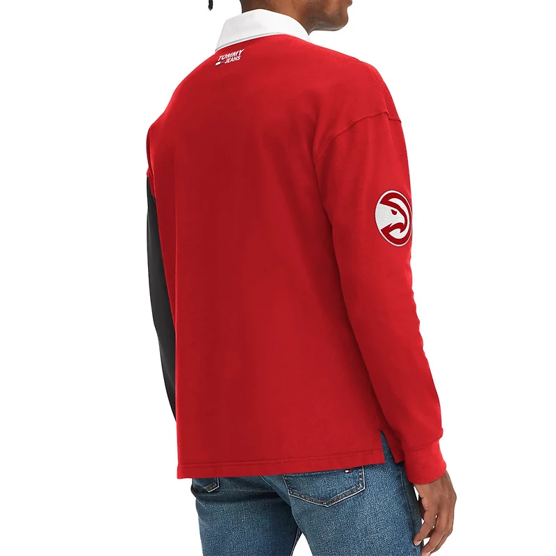 Tommy Jeans /Black Atlanta Hawks Ronnie Rugby Long Sleeve T-Shirt