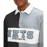 Tommy Jeans /Gray Brooklyn Nets Ronnie Rugby Long Sleeve T-Shirt