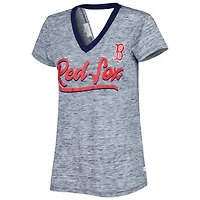 Touch Boston Red Sox Halftime Back Wrap Top V-Neck T-Shirt
