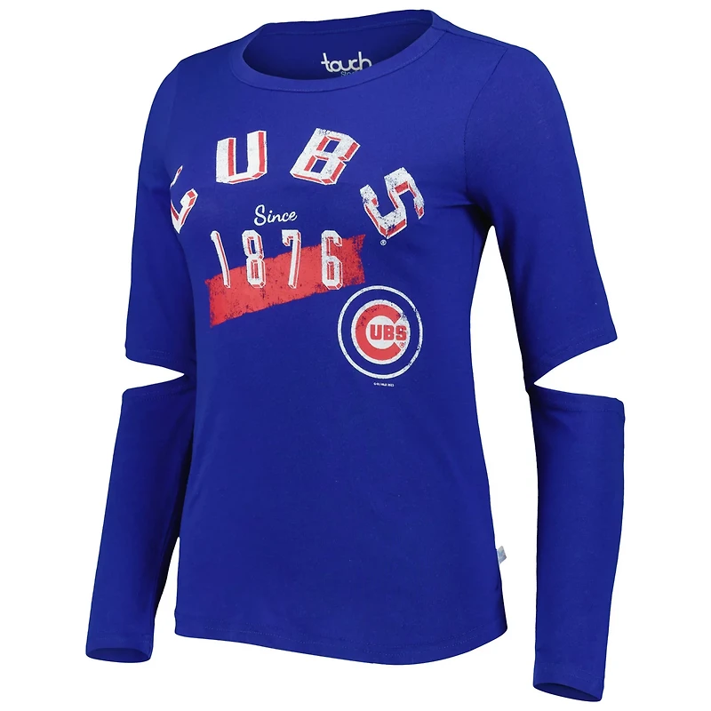 Touch Chicago Cubs Formation Long Sleeve T-Shirt
