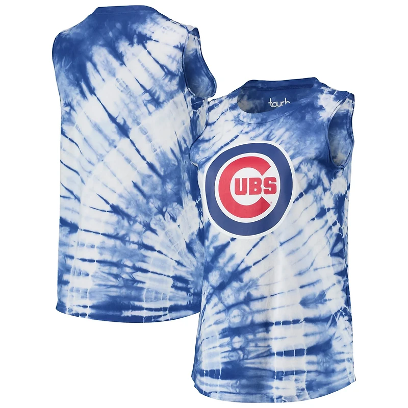 Touch Chicago Cubs Money Ball Tie-Dye Tank Top