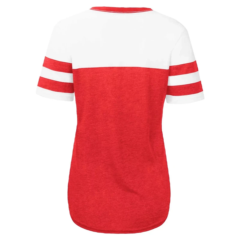 Touch White St Louis Cardinals Setter Lightweight Fitted T-Shirt