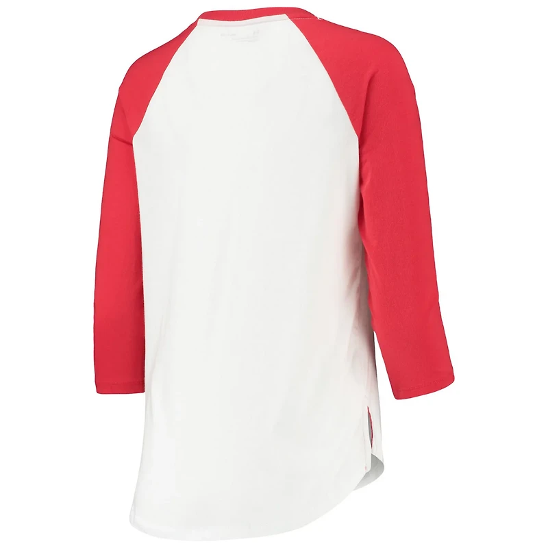 Under Armour /Red Cincinnati Bearcats Baseball Raglan 3/4 Sleeve T-Shirt