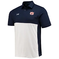 Under Armour /White Auburn Tigers 2022 Blocked Coaches Performance Polo
