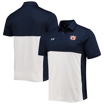 Under Armour /White Auburn Tigers 2022 Blocked Coaches Performance Polo