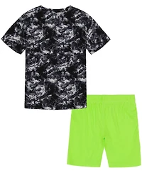 Under Armour Boys' 4-7 Camo Logo T-shirt and Shorts Set
