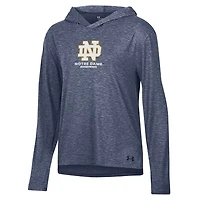 Under Armour Heather Notre Dame Fighting Irish Tri-Blend Breezy Long Sleeve Hoodie T-Shirt