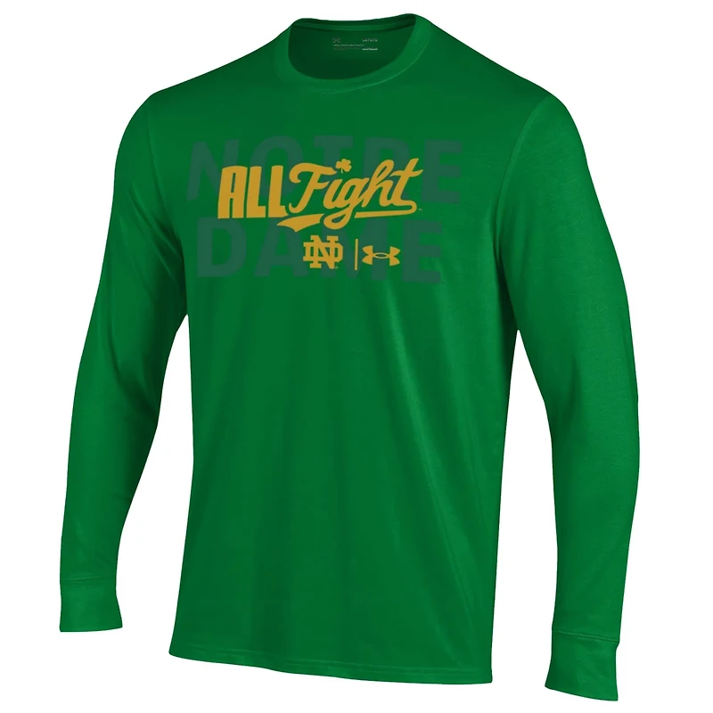 Under Armour Kelly Notre Dame Fighting Irish All Fight Long Sleeve T-Shirt