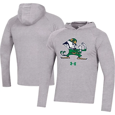 Under Armour Notre Dame Fighting Irish School Logo Raglan Long Sleeve Hoodie Performance T-Shirt