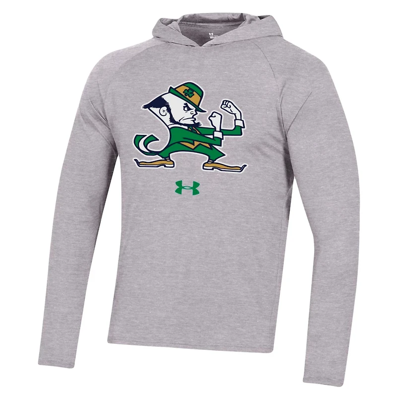 Under Armour Notre Dame Fighting Irish School Logo Raglan Long Sleeve Hoodie Performance T-Shirt