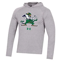 Under Armour Notre Dame Fighting Irish School Logo Raglan Long Sleeve Hoodie Performance T-Shirt