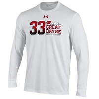 Under Armour Ron Dayne Wisconsin Badgers Stats Long Sleeve T-Shirt