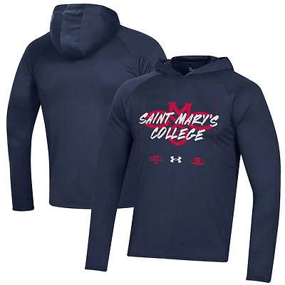 Under Armour Saint Mary's Gaels 2023 On Court Bench Shooting Long Sleeve Hoodie T-Shirt