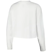 Under Armour Wisconsin Badgers Inline All Day Tri-Blend Cropped Long Sleeve T-Shirt