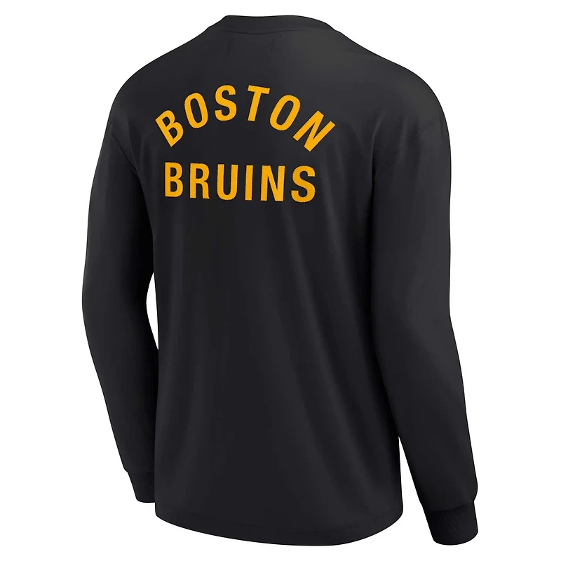 Unisex Fanatics Boston Bruins Elements Super Soft Long Sleeve T-Shirt