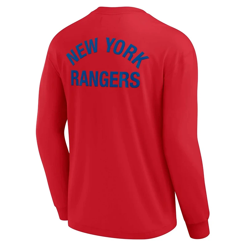 Unisex Fanatics New York Rangers Elements Super Soft Long Sleeve T-Shirt