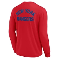 Unisex Fanatics New York Rangers Elements Super Soft Long Sleeve T-Shirt
