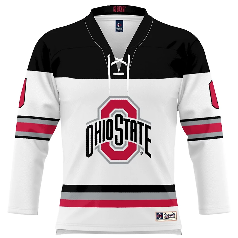 Unisex GameDay Greats 0 Ohio State Buckeyes Women's Hockey Jersey