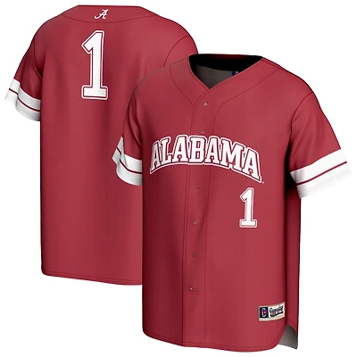 Unisex GameDay Greats 1 Alabama Tide Lightweight Collegiate Baseball Fashion Jersey