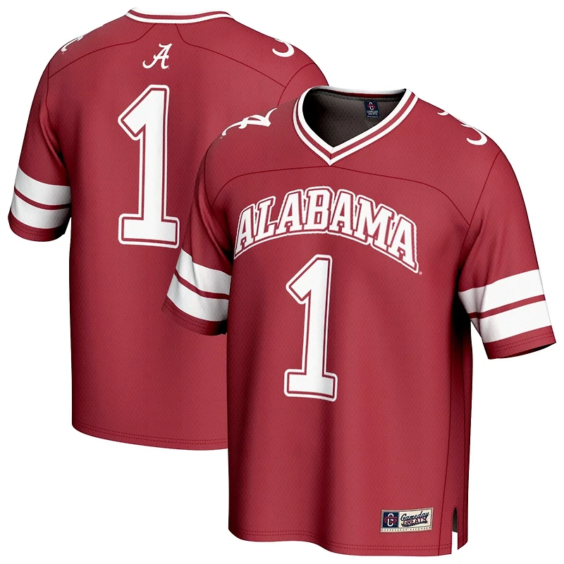 Unisex GameDay Greats 1 Alabama Tide Lightweight Collegiate Football Fashion Jersey
