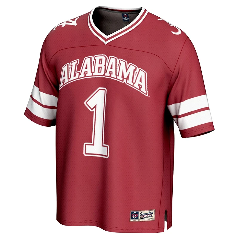 Unisex GameDay Greats 1 Alabama Tide Lightweight Collegiate Football Fashion Jersey
