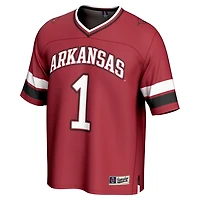 Unisex GameDay Greats 1 Arkansas Razorbacks Lightweight Collegiate Football Fashion Jersey