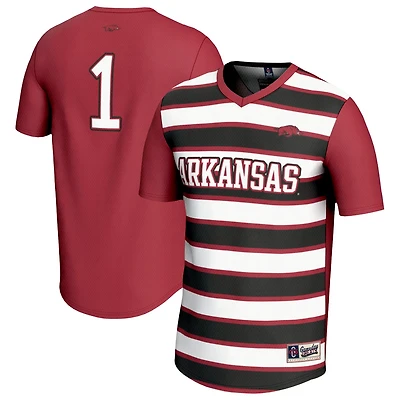Unisex GameDay Greats 1 Arkansas Razorbacks Lightweight Soccer Fashion Jersey