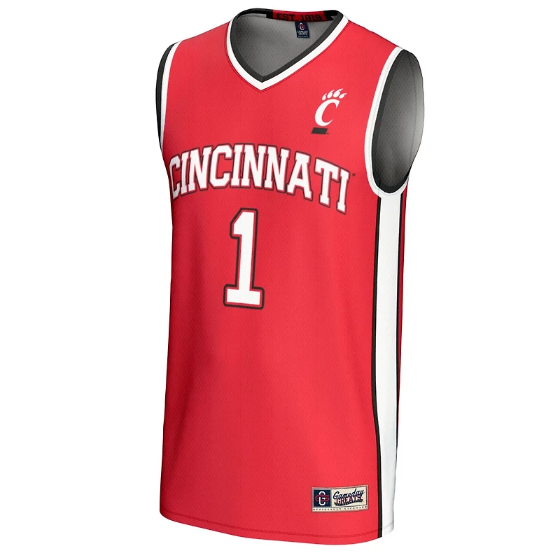 Unisex GameDay Greats 1 Cincinnati Bearcats Lightweight Basketball Fashion Jersey