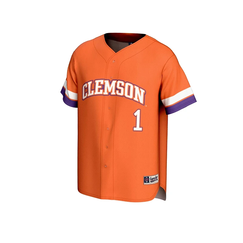 Unisex GameDay Greats 1 Clemson Tigers Lightweight Collegiate Baseball Fashion Jersey