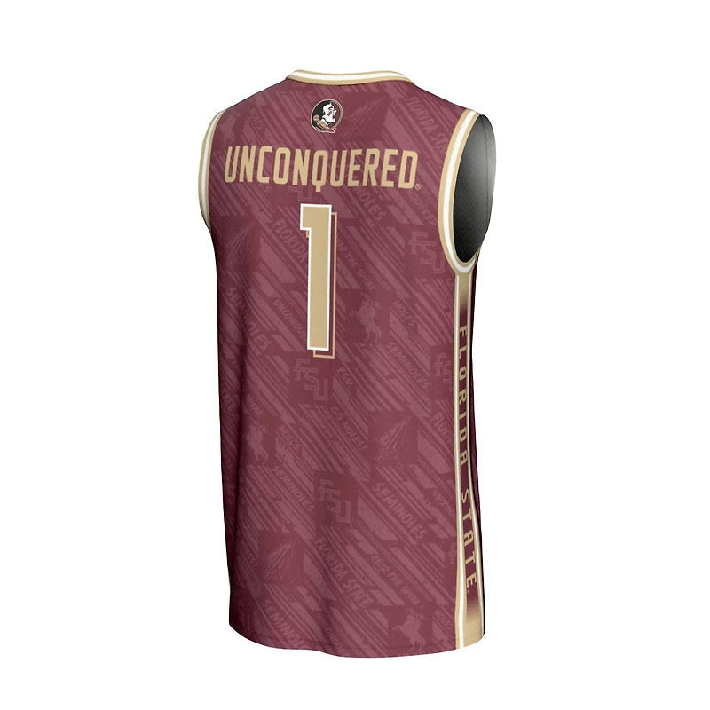 Unisex GameDay Greats 1 Florida State Seminoles Lightweight Highlight Print Basketball Jersey