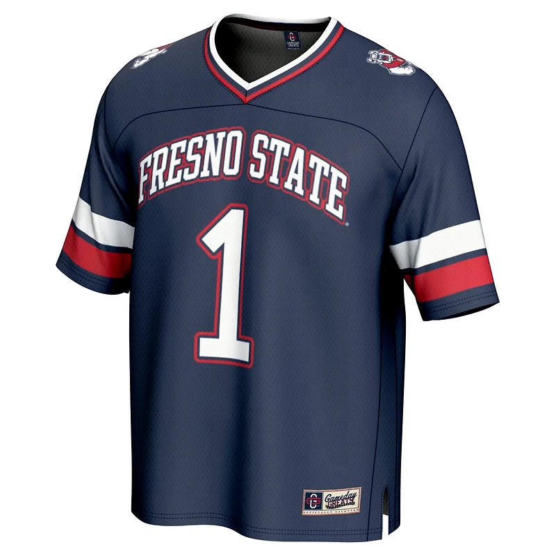 Unisex GameDay Greats 1 Fresno State Bulldogs Lightweight Collegiate Football Fashion Jersey