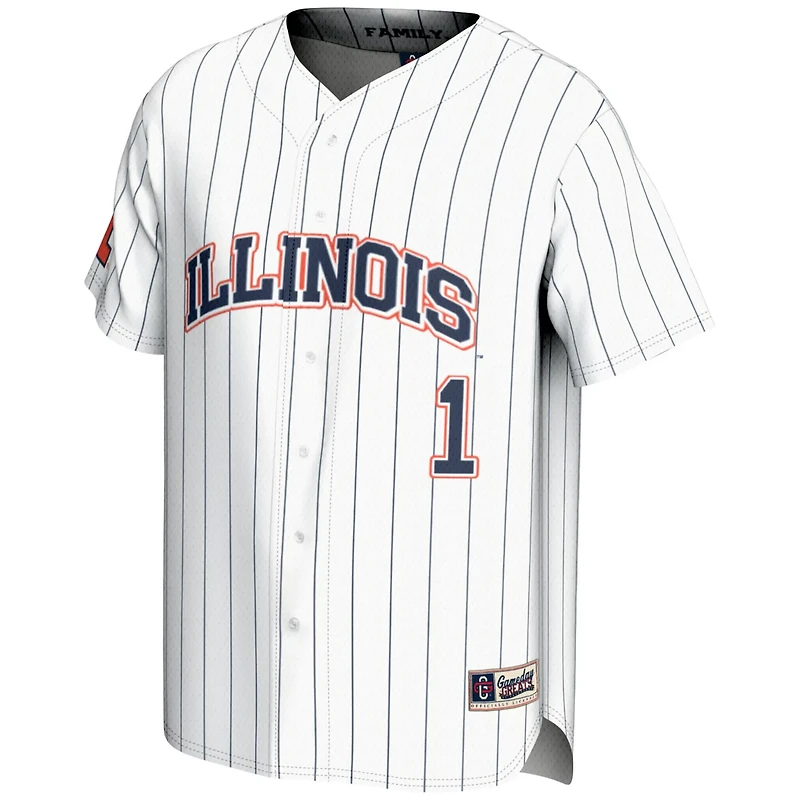 Unisex GameDay Greats 1 Illinois Fighting Illini Lightweight Baseball Jersey