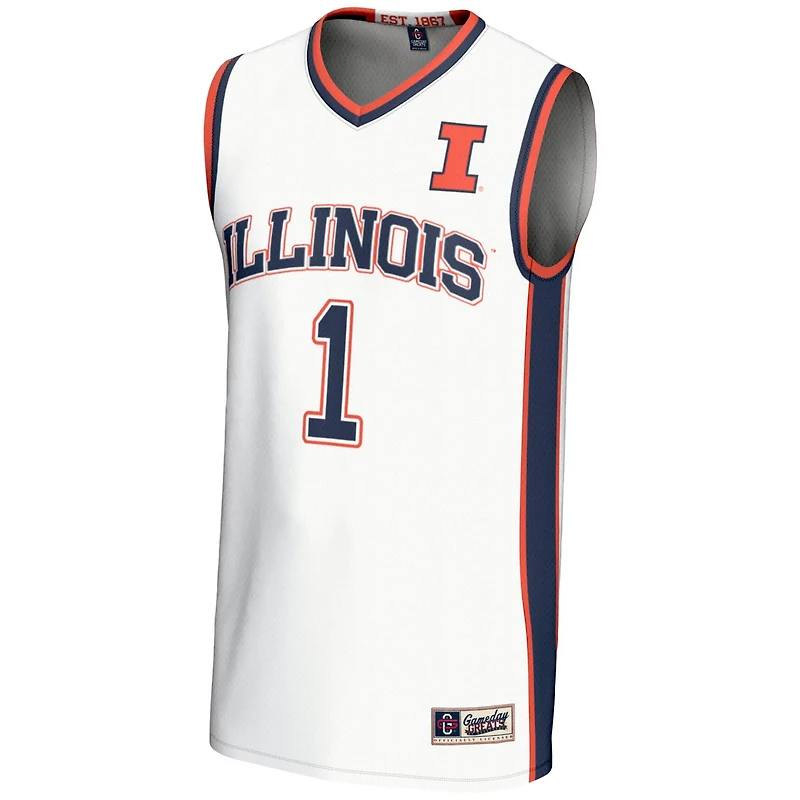 Unisex GameDay Greats 1 Illinois Fighting Illini Lightweight Basketball Jersey