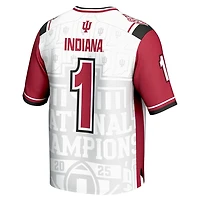 Unisex GameDay Greats 1 Indiana Hoosiers College Football Playoff 2025 National Champions Commemorative Fashion Jersey