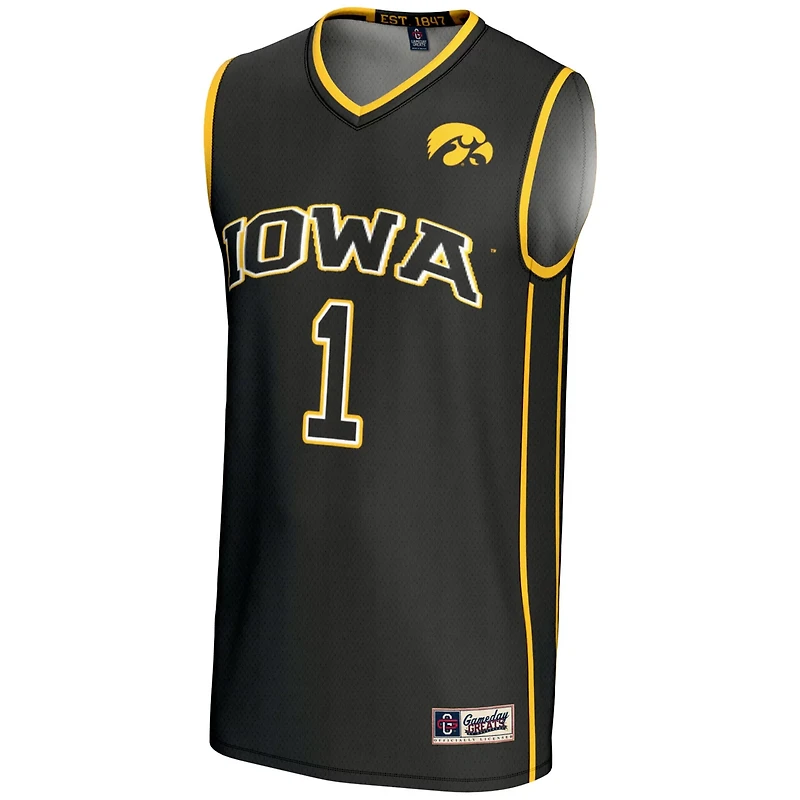Unisex GameDay Greats 1 Iowa Hawkeyes Lightweight Basketball Jersey