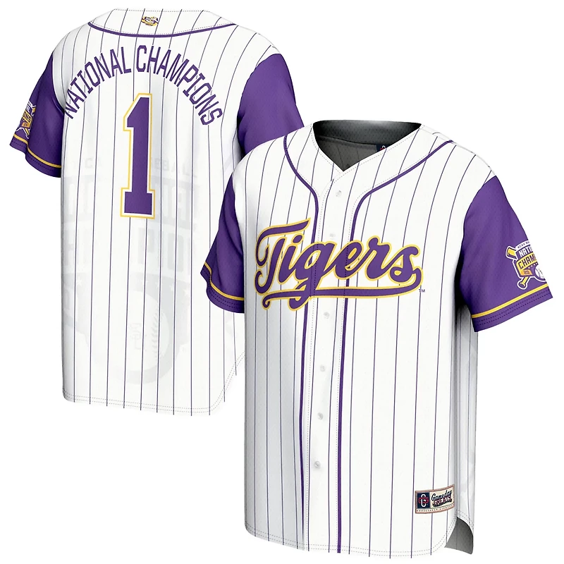 Unisex GameDay Greats 1 LSU Tigers 2025 NCAA Baseball Men's College World Series Champions Lightweight Jersey