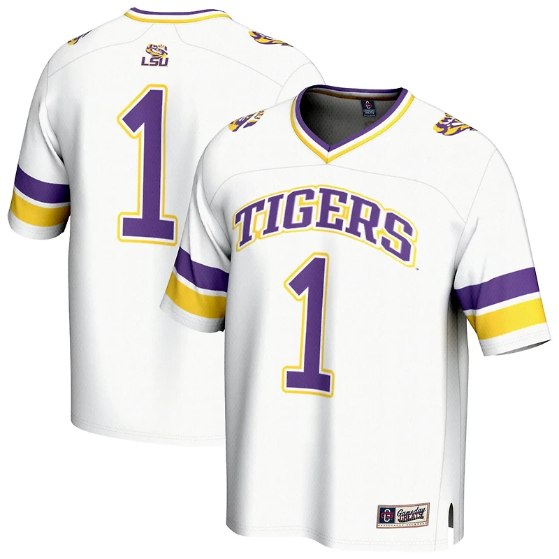 Unisex GameDay Greats 1 LSU Tigers Collegiate Football Fashion Jersey