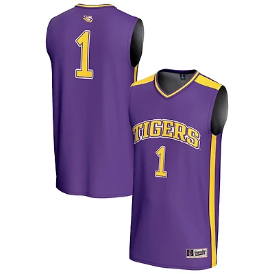 Unisex GameDay Greats 1 LSU Tigers Lightweight Basketball Fashion Jersey