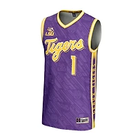 Unisex GameDay Greats 1 LSU Tigers Lightweight Highlight Print Basketball Jersey