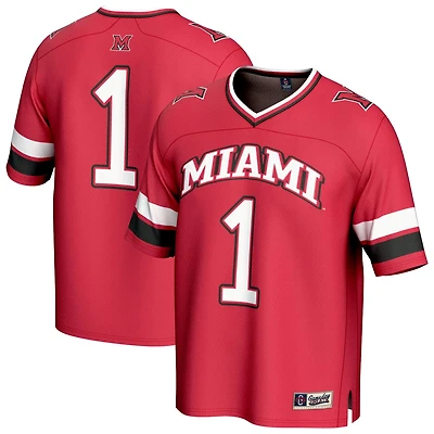 Unisex GameDay Greats 1 Miami University Hawks Lightweight Collegiate Football Fashion Jersey