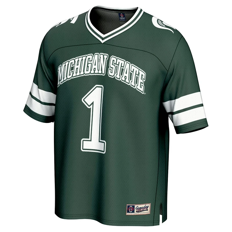 Unisex GameDay Greats 1 Michigan State Spartans Lightweight Collegiate Football Fashion Jersey