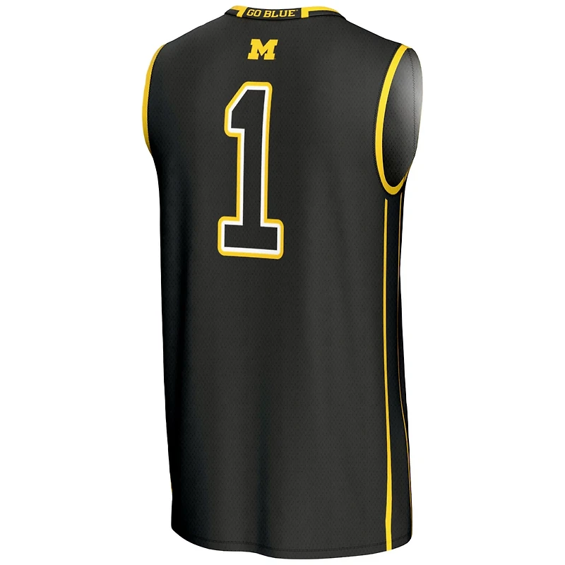 Unisex GameDay Greats 1 Michigan Wolverines Lightweight Basketball Jersey