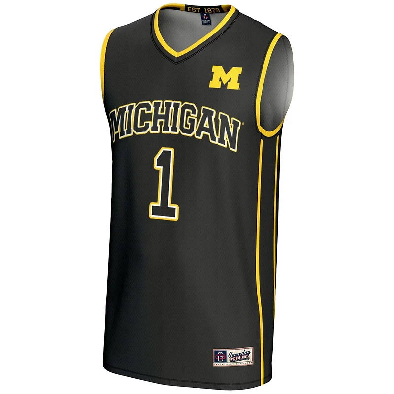 Unisex GameDay Greats 1 Michigan Wolverines Lightweight Basketball Jersey
