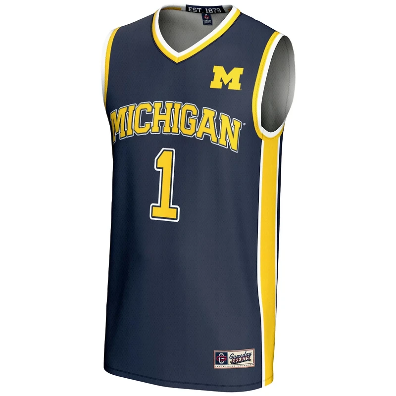 Unisex GameDay Greats 1 Michigan Wolverines Lightweight Basketball Jersey