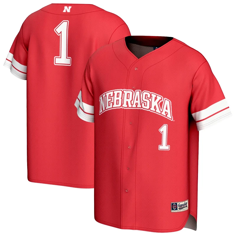 Unisex GameDay Greats 1 Nebraska Huskers Lightweight Collegiate Baseball Fashion Jersey