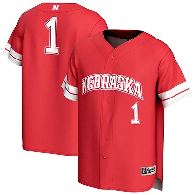 Unisex GameDay Greats 1 Nebraska Huskers Lightweight Collegiate Baseball Fashion Jersey