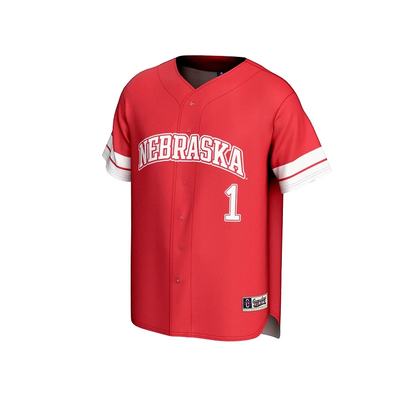 Unisex GameDay Greats 1 Nebraska Huskers Lightweight Collegiate Baseball Fashion Jersey