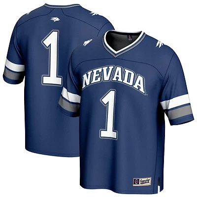 Unisex GameDay Greats 1 Nevada Wolf Pack Lightweight Collegiate Football Fashion Jersey